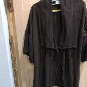 Oh My Gauze Brown Waterfall Coat